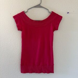 Brandy melville red Ginny off shoulder top